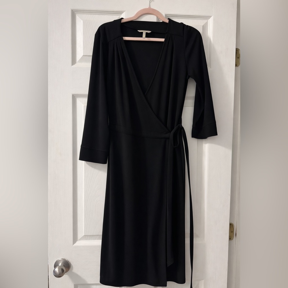Old Navy Elegant Black Wrap Dress M